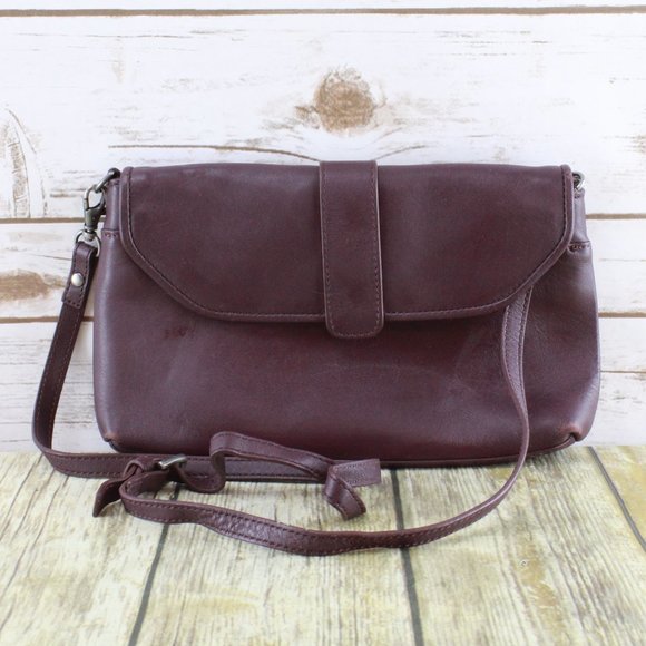 L.L. Bean Handbags - LL BEAN Signature Burgundy Shoulder Bag Small